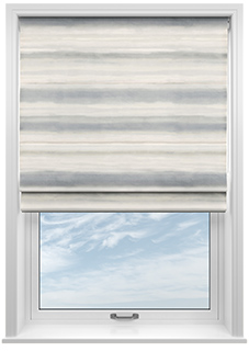 Ombre Velvet, Cloud - Motorised Roman Blind